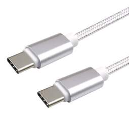 Winner USB-C - USB-C kábel 3A 1 m, biela