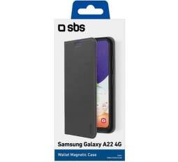 SBS Mobilnet knižkové puzdro pre Samsung Galaxy A22 čierne