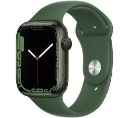 Apple Watch Series 7 45 mm zelený hliník s ďatelinovo zeleným športovým remienkom