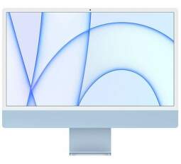 Apple iMac 24" (2021) 4,5K Retina M1 / 8-jadrové GPU / 8 GB / 256 GB (Z12W0015K) modrý