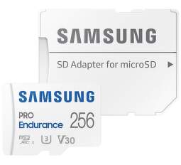Samsung microSDXC PRO Endurance 256 GB + adaptér