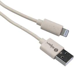 DPM biodegratovateľný kábel USB/Lightning 1 m sivý