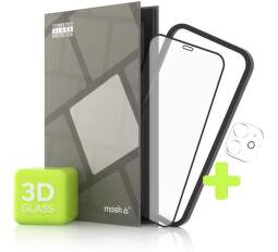 Tempered Glass Protector Case Friendly 3D ochranné sklo pre Apple iPhone 12 + sklo na kameru