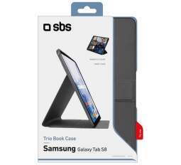 SBS Trio Book čierne puzdro pre Samsung Galaxy Tab S8 (2022)