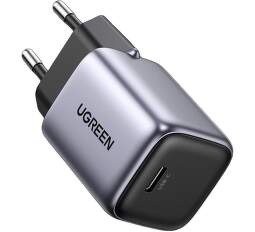 Ugreen Nexode Mini nabíjačka USB-C GaN 30 W PD sivá