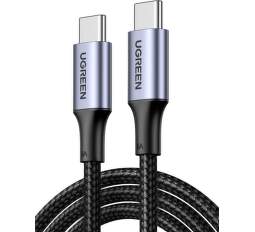 Ugreen dátový kábel USB-C 1,5 m 100 W (5 A) čierny
