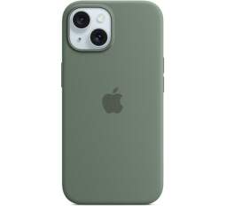 Apple silikónové puzdro pre Apple iPhone 15 MagSafe cyprusovo zelené