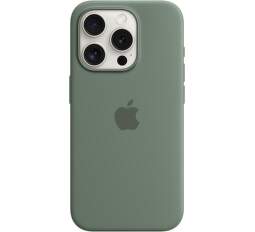 Apple silikónové puzdro pre Apple iPhone 15 Pro MagSafe cyprusovo zelené