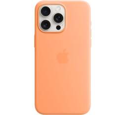 Apple silikónové puzdro pre Apple iPhone 15 Pro Max MagSafe sorbetovo oranžové