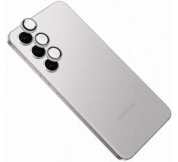 Fixed ochranné sklá fotoaparátov pre Samsung Galaxy S24 strieborné