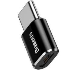 Baseus USB-C/Micro USB redukcia 2,4A čierna