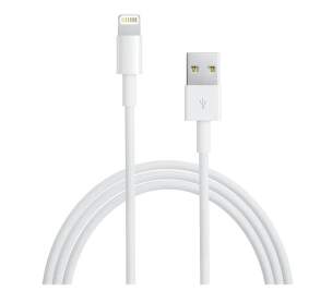 Apple dátový kábel Lightning 1 m biely