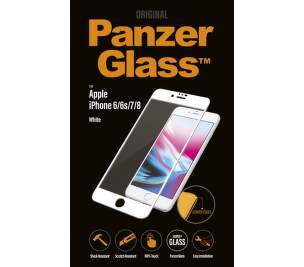 Panzerglass Premium tvrdené sklo pre Apple iPhone 6/6S/7/8/SE 2020/2022, biela