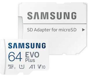 Samsung Micro SDXC 64 GB EVO Plus U1 + SD adaptér