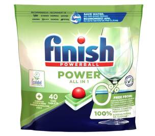 Finish Powerball Zero 0% 40 ks tablety do umývačky