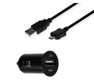 SBS 2 A čierna 0,9 m micro USB kábel