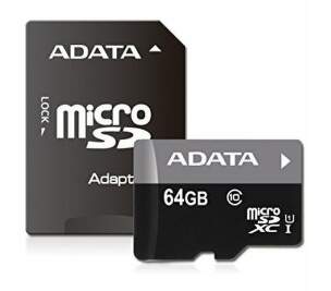 ADATA Premier microSDXC 64GB UHS-1 Class 10 + adaptér
