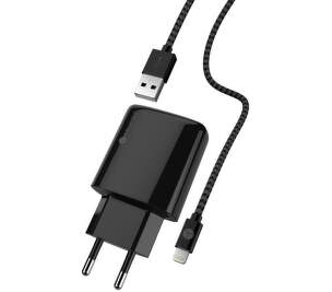 Sturdo NSI USB 2 A čierna 1,8 m MFI Lightning kábel
