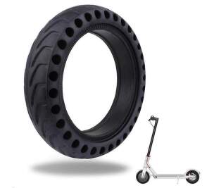 Bezdušová dierovaná pneumatika pre Scooter 8,5" čierna