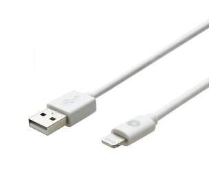 Sturdo dátový kábel 2,4 A USB/Lightning biely