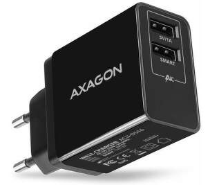 Axagon ACU-DS16 2x USB 16 W 3,2 A čierna