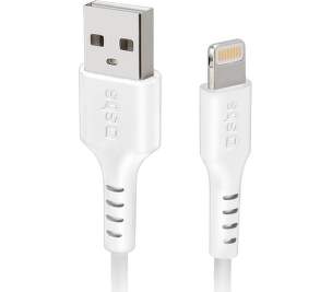 SBS USB/Lightning MFI kábel 2 m biely