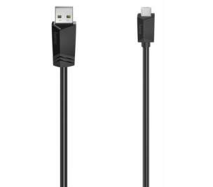Hama dátový kábel USB-A/Micro USB 2.0 3 A 1,5 m čierny