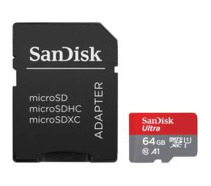 Sandisk Ultra MicroSDXC 64 GB 140 MB/s UHS-I + adaptér