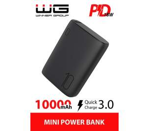 Winner Mini powerbanka USB-C/USB-A PD QC 3.0 10 000 mAh čierna