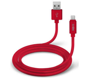 SBS dátový kábel USB-C 1 m červený