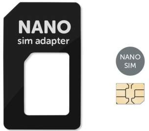 MOBILNET Čierny Nano SIM adaptér (Nano SIM-SIM)