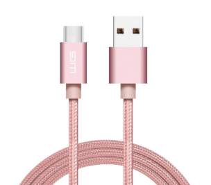 Winner dátový kábel USB-C 1 m ružový