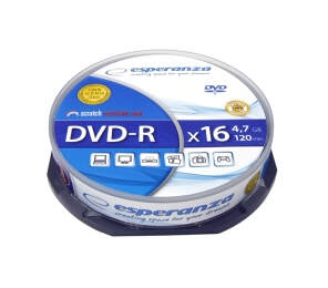 Esperanza DVD-R 4,7GB X16 10ks