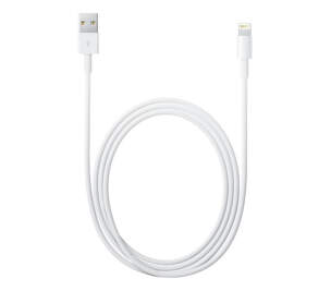 Apple dátový kábel Lightning 2 m biely