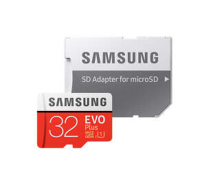 Samsung Micro SDHC 32 GB EVO Plus + SD adaptér MB-MC32GA/EU