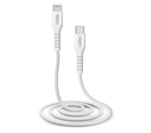 SBS dátový kábel USB-C/Lightning 1 m biely