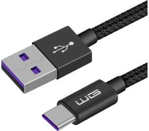 Winner dátový kábel USB-C 1 m 5 A čierny