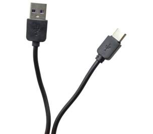 Mobilnet dátový kábel USB-C 1 m 2 A čierny