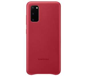 Samsung Leather Cover pre Samsung Galaxy S20, červená