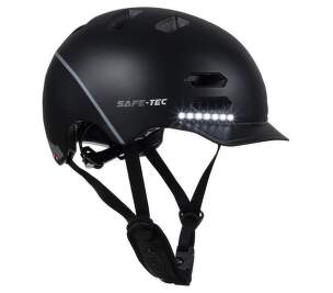Safe-Tec SK8 L Smart helma čierna