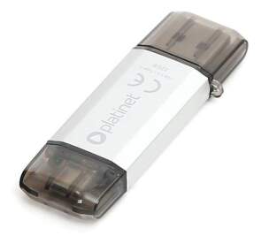 Platinet Pendrive 32GB USB 3.0 + Typ C strieborný