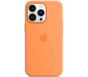 Apple silikónové puzdro s MagSafe pre Apple iPhone 13 Pro Marigold nechtíkovo oranžové