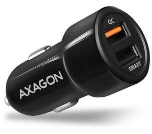 Axagon PWC-QC5 2x USB-A 31,5 W 5,4 A čierna