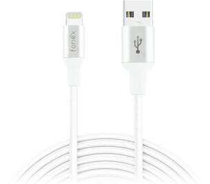 Fonex dátový kábel USB/Lightning 10 W 1 m biely