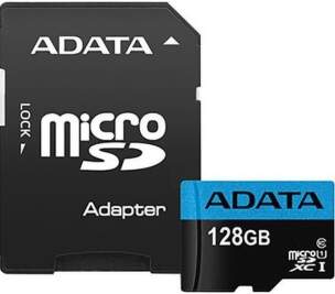 ADATA Premier microSDXC 128GB 85MB/s UHS-I U1 + adaptér