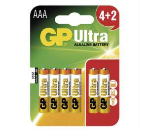 GP Ultra B1911 AAA (LR03) 4+2 ks