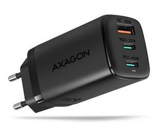 Axagon ACU-DPQ65 2x USB-C (PD 3.0/QC 4+)/USB-A QC 3.0 65 W 5 A čierna