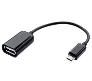 Mobilnet redukcia OTG/Micro USB čierna