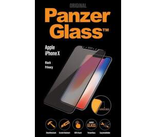 PanzerGlass Premium Privacy tvrdené sklo pre iPhone X, čierna