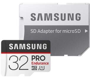 Samsung Micro SDHC Pro Endurance 32 GB 100 MB/s UHS-1 + adaptér